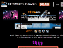 Tablet Screenshot of hermoupolisradio.com